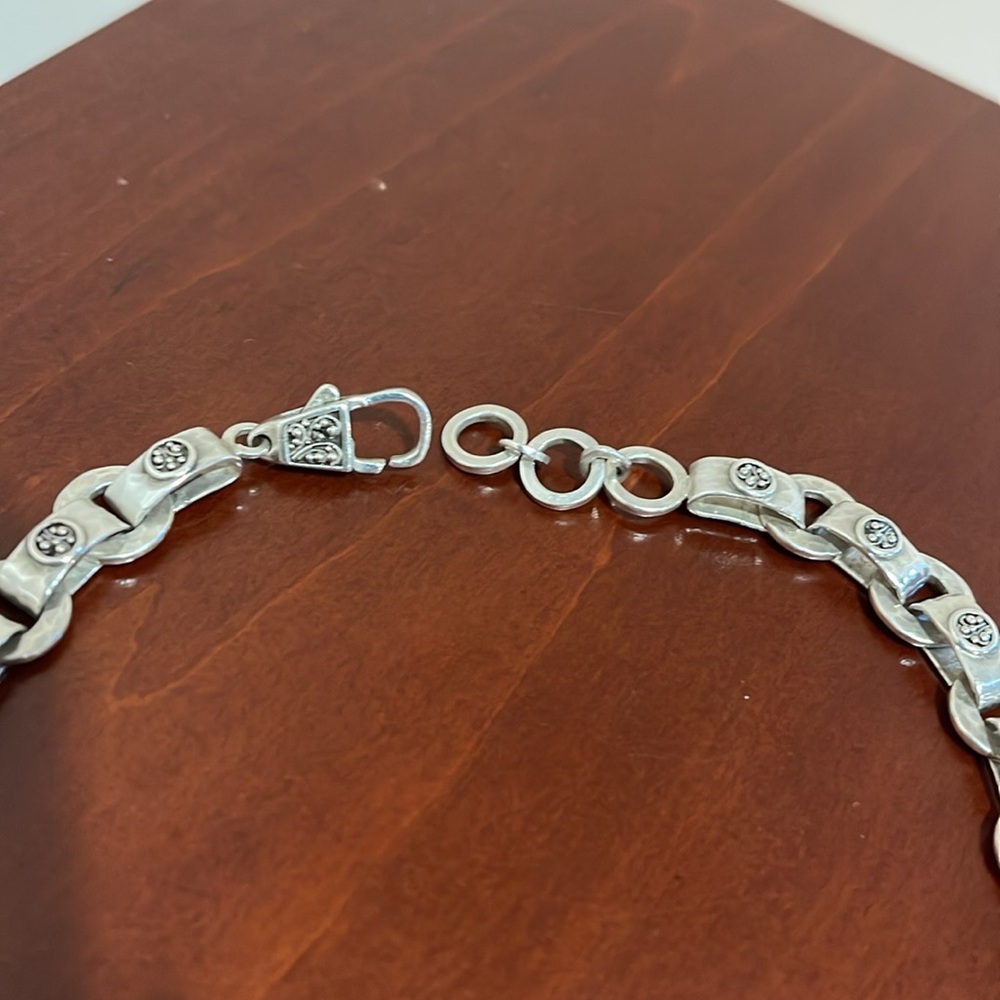 Sterling Silver Link Necklace w/Scrollwork & Granulation *Price Firm* - Picture 7 of 12